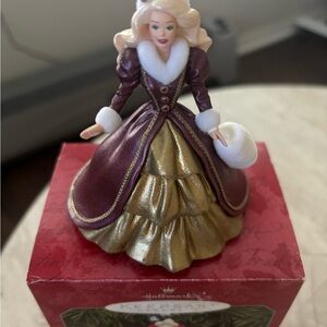 Hallmark Keepsake Holiday Barbie Ornament 1996 New In The Box